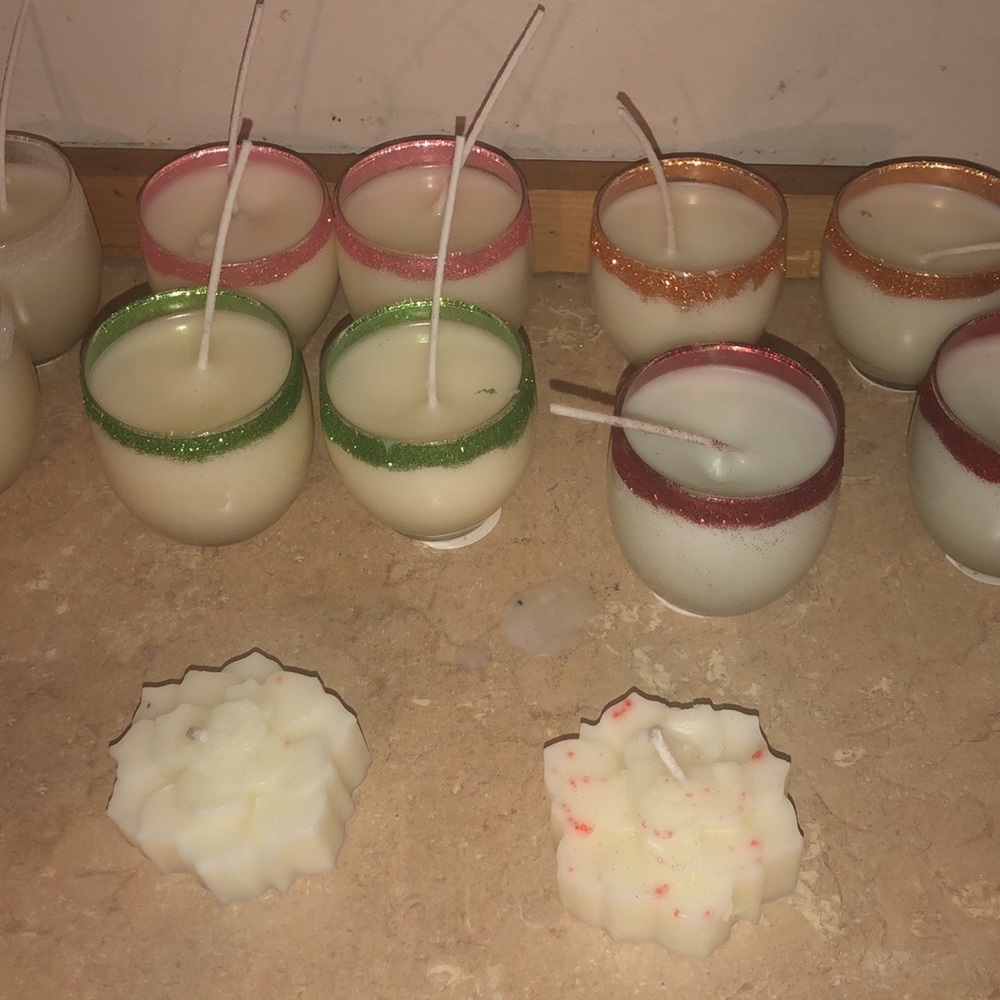 Home made scented candles